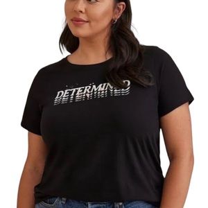Size 1: Torrid Determined Everyday Signature Tee
